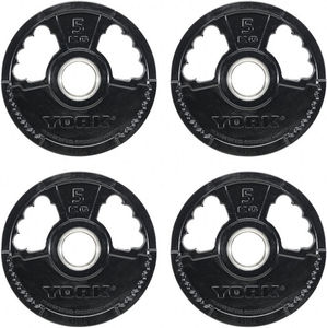 York G2 Rubber Coated 5Kg Olympic Weight (x4)