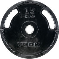 York G2 Rubber Coated 15Kg Olympic Weight (x1)